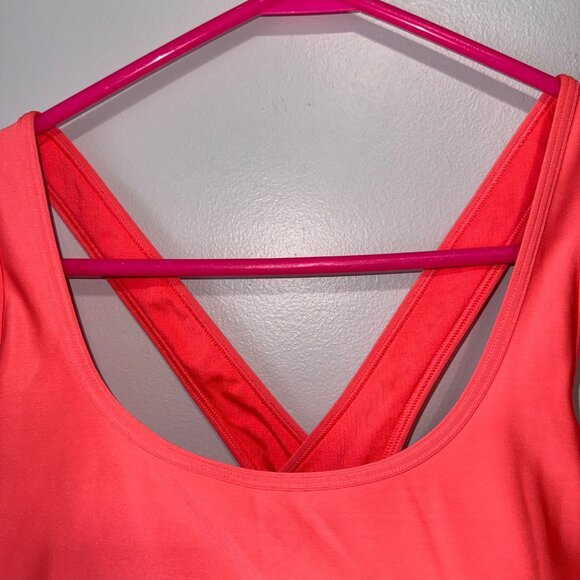 Under Armour Womens Coral Sports Bra With Crossback Straps Size XL - Picture 3 of 7